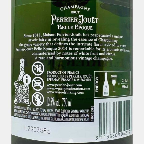 Champagne Belle Epoque Brut AOC 2014...