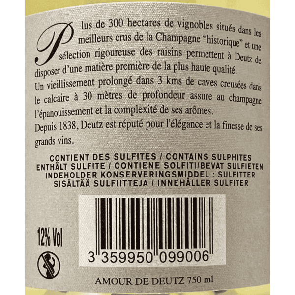 Champagne Blanc de Blancs Amour de...