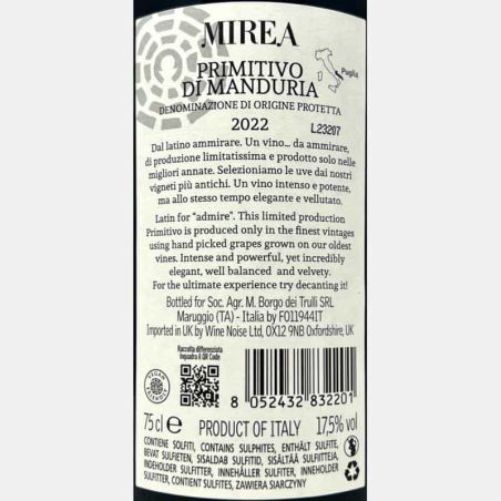 Primitivo di Manduria Mirea DOC 2022 - Borgo dei Trulli