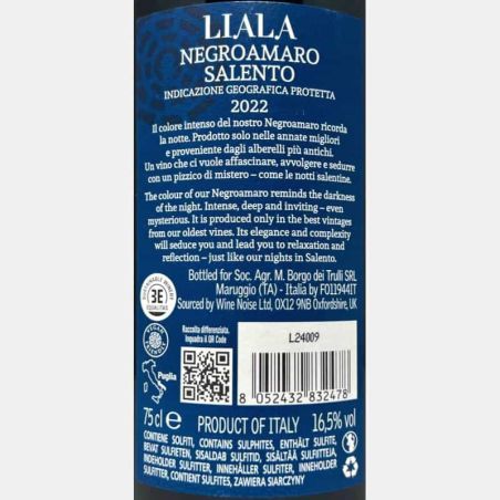 Negroamaro Liala Salento IGP 2022 - Borgo dei Trulli
