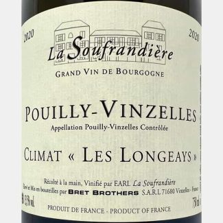 Pouilly-Vinzelles Climat Les Longeays AOC 2020 Bio - La Soufrandière