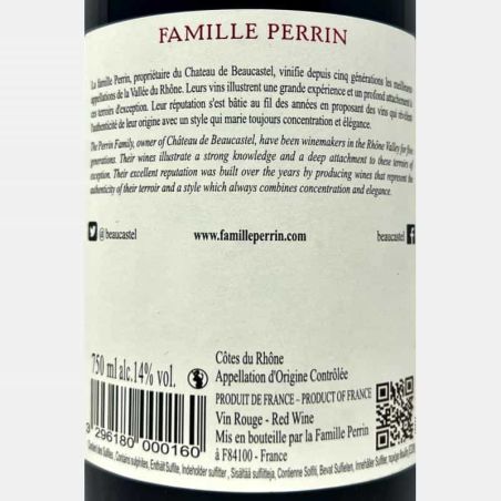 Cotes du Rhone Villages Rouge AOC 2021 - Famille Perrin