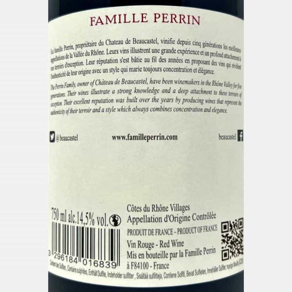 Vinsobres Les Cornuds Rouge AOC 2021 - Famille Perrin Vinsobres Les Cornuds Rouge AOC 2021 - Famille Perrin