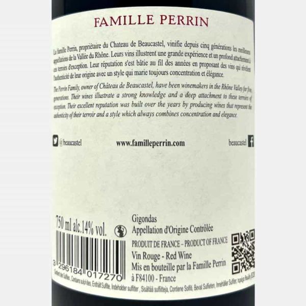 Chateauneuf-du-Pape Rouge Les Sinards AOC 2021 - Famille Perrin Chateauneuf-du-Pape Rouge Les Sinards AOC 2021 - Famille Perrin