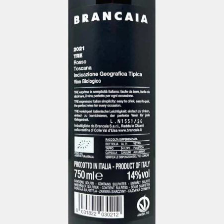 Tre Rosso Toscana IGT 2021 Bio - Brancaia
