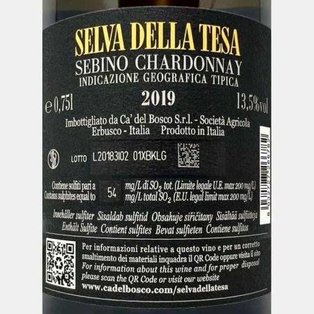 Chardonnay Selva della Tesa Sebino IGT 2019 - Ca del Bosco