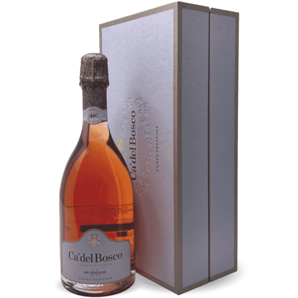 Franciacorta Cuvée Prestige Rosé Edizione 46 Extra Brut DOCG Geschenkbox - Ca del Bosco Franciacorta Cuvée Prestige Rosé Edizione 46 Extra Brut DOCG Geschenkbox - Ca del Bosco