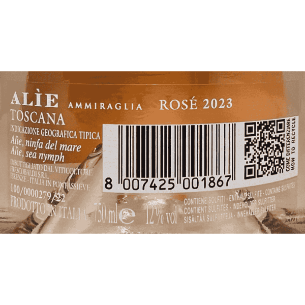 Rosé Alie Ammiraglia Toscana IGT 2023...
