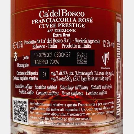 Franciacorta Cuvée Prestige Rosé Edizione 46 Extra Brut DOCG Gift Box - Ca del Bosco