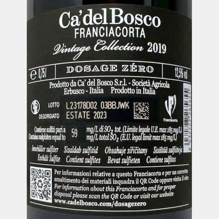 Franciacorta Vintage Collection Dosage Zero DOCG 2019 Geschenkbox - Ca del Bosco