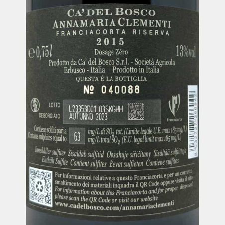 Franciacorta Riserva Annamaria Clementi Dosage Zero DOCG 2015 Geschenkbox - Ca del Bosco
