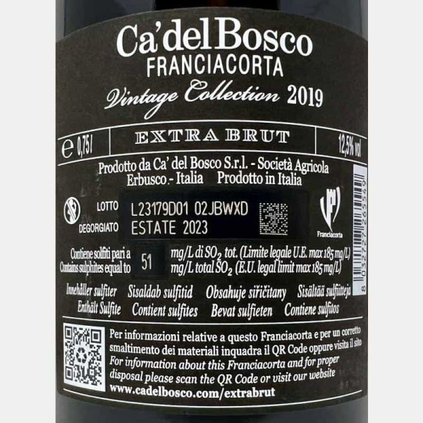 Franciacorta Vintage Collection Extra Brut DOCG 2019 Geschenkbox - Ca del Bosco Franciacorta Vintage Collection Extra Brut DOCG 2019 Geschenkbox - Ca del Bosco