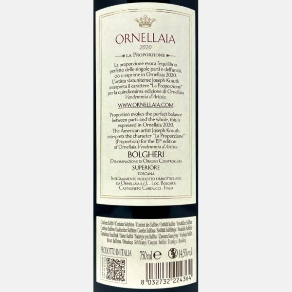 Ornellaia Bolgheri Superiore DOC 2020 - Tenuta dell'Ornellaia Ornellaia Bolgheri Superiore DOC 2020 - Tenuta dell'Ornellaia
