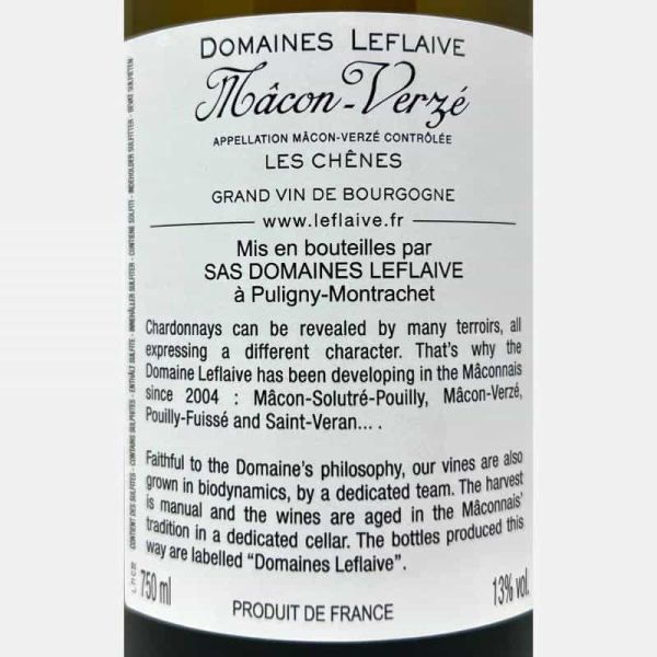 Macon-Verze Les Chenes AOC 2022 - Domaines Leflaive Macon-Verze Les Chenes AOC 2022 - Domaines Leflaive