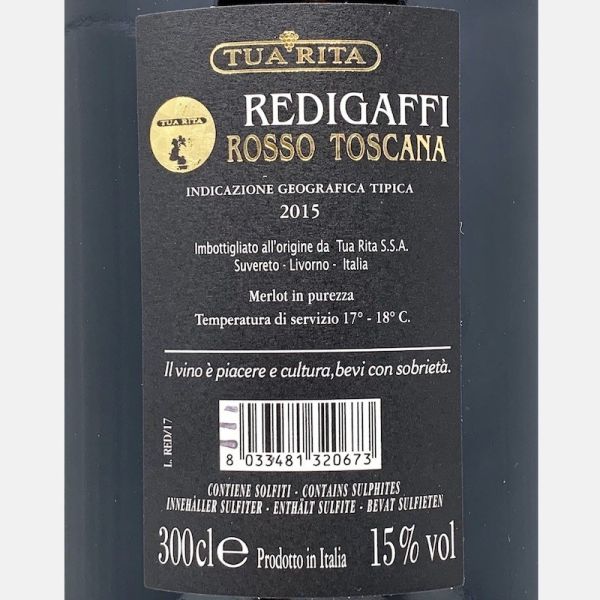 Redigaffi Rosso Toscana IGT 2015 Jeroboam 3,0L - Tua Rita Redigaffi Rosso Toscana IGT 2015 Jeroboam 3,0L - Tua Rita