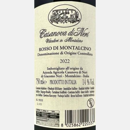 Rosso di Montalcino DOC 2022 - Casanova di Neri
