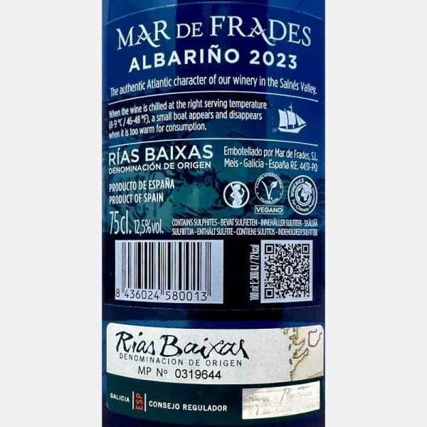 Albarino Atlantico Rias Baixas DO 2023 - Mar de Frades Albarino Atlantico Rias Baixas DO 2023 - Mar de Frades