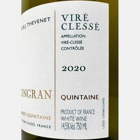 Vire-Clesse EJ Thevenet AOC 2020 Bio - Domaine de La Bongran
