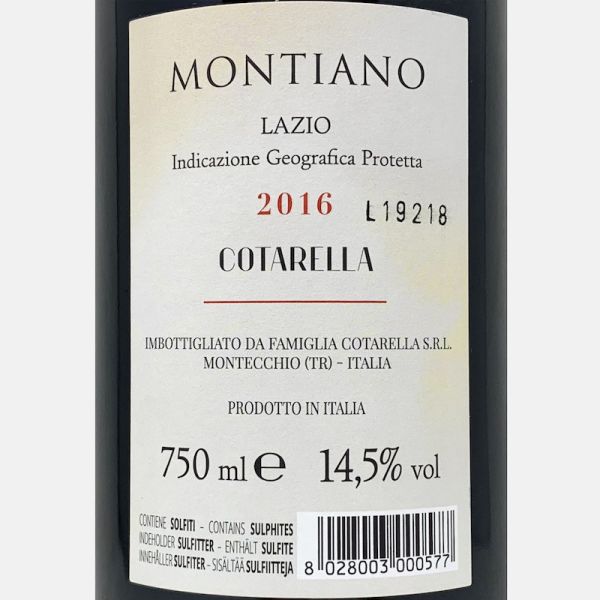 Montiano Merlot Lazio IGP 2016 -...