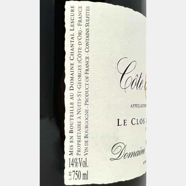 Cote de Beaune Rouge Clos des Topes Bizot AOC 2020 Bio - Domaine Chantal Lescure Cote de Beaune Rouge Clos des Topes Bizot AOC 2020 Bio - Domaine Chantal Lescure