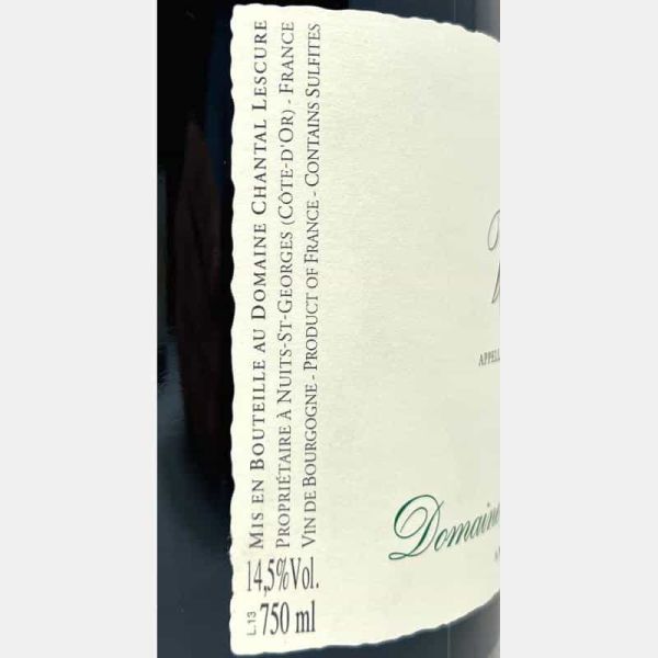 Volnay AOC 2019 Bio - Domaine Chantal Lescure Volnay AOC 2019 Bio - Domaine Chantal Lescure