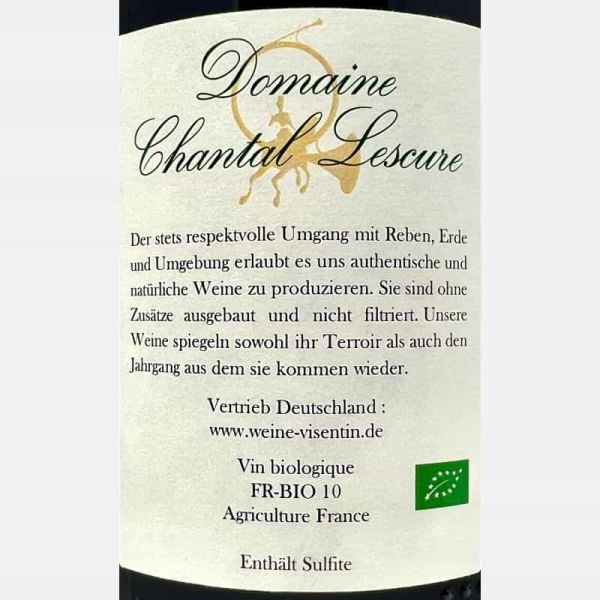 Volnay AOC 2019 Bio - Domaine Chantal Lescure Volnay AOC 2019 Bio - Domaine Chantal Lescure