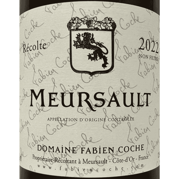 Meursault Blanc AOC 2022 - Fabien Coche