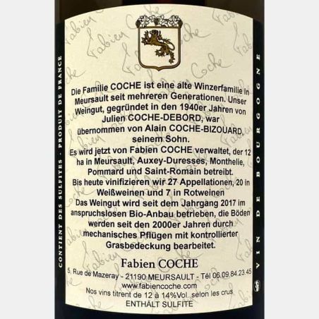 Bourgogne Cote d´Or Chardonnay AOC 2021 - Fabien Coche