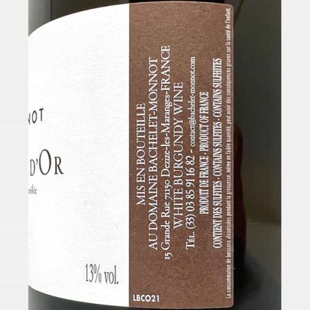 Bourgogne Cote d'or Blanc AOC 2021 - Bachelet-Monnot