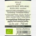 Riesling Pfalz Weilberg GG trocken VDP 2019 Bio - Karl Schaefer Riesling Pfalz Weilberg GG trocken VDP 2019 Bio - Karl Schaefer
