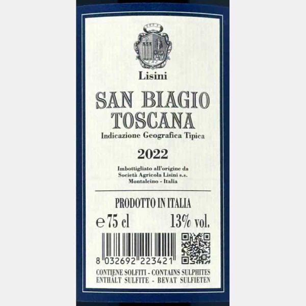 San Biagio Rosso Toscano IGT 2022 - Lisini San Biagio Rosso Toscano IGT 2022 - Lisini