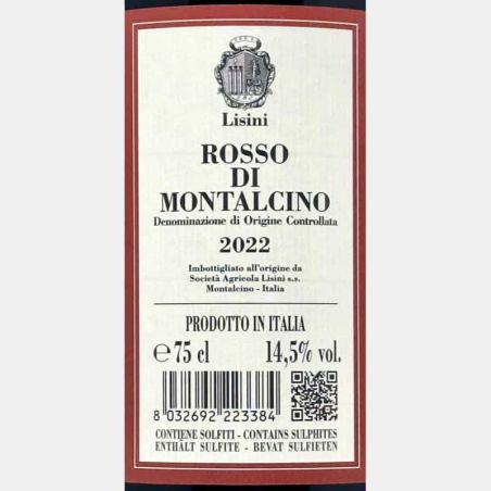Rosso di Montalcino DOC 2022 - Lisini