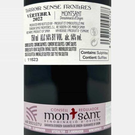 Garnacha Terroir Sense Fronteres Vèrtebra Montsant DO 2022 - Terroir Al Limit