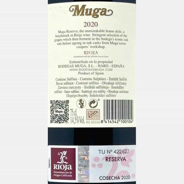Rioja Reserva Muga DOC 2020 - Bodegas Muga Rioja Reserva Muga DOC 2020 - Bodegas Muga