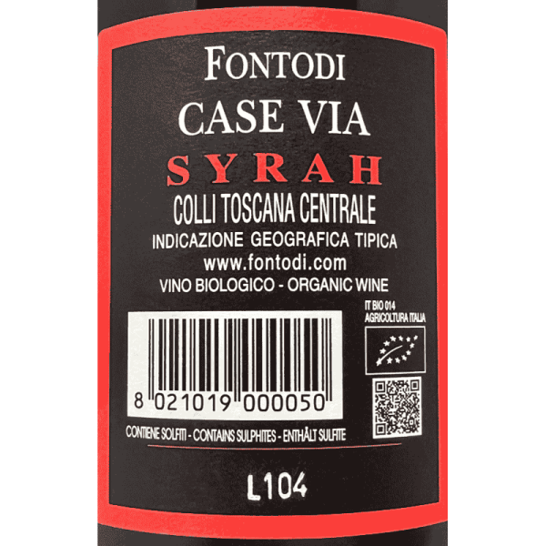 Syrah Case Via Toscana IGT 2021 Bio -...