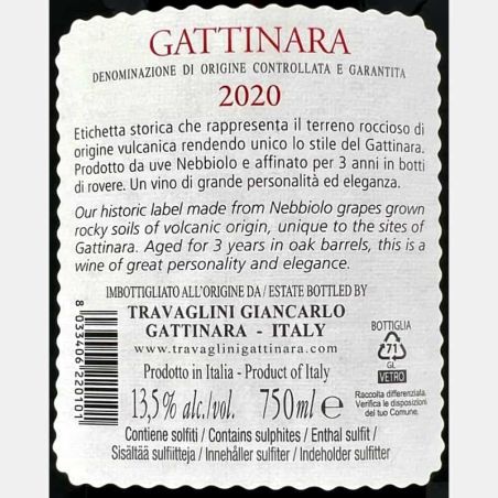 Gattinara DOCG 2020 - Travaglini