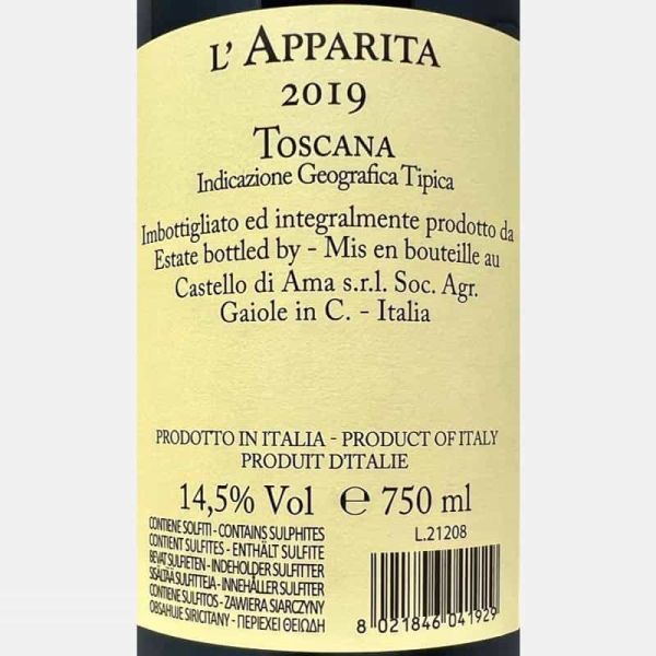 L'Apparita Rosso Toscana IGT 2019 - Castello di Ama L'Apparita Rosso Toscana IGT 2019 - Castello di Ama