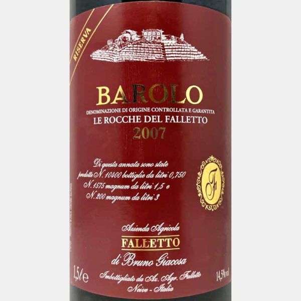 Barolo Le Rocche del Falletto Riserva DOCG 2007 Magnum 1,5L - Bruno Giacosa