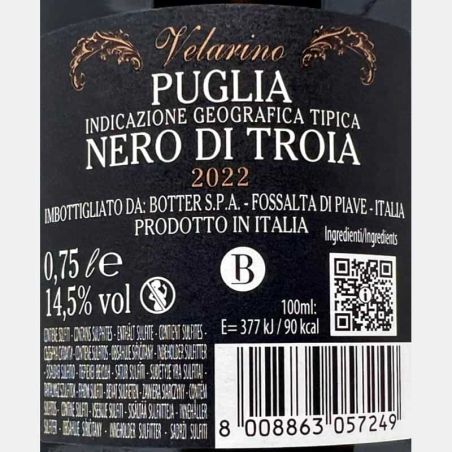 Nero di Troia Puglia IGT 2022 - Velarino, Botter