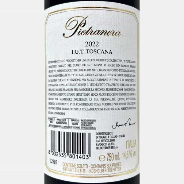 Pietranera Sangiovese Toscana IGT 2022 - Piaggia Pietranera Sangiovese Toscana IGT 2022 - Piaggia