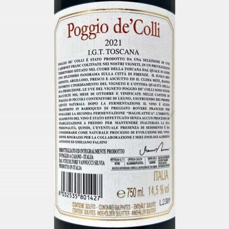 Poggio de´ Colli Cabernet Franc Toscana IGT 2021 - Piaggia