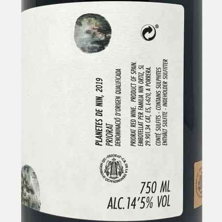 Planetes de Nin Garnatxes en Amfora Priorat DOQ 2019 - Familia Nin Ortiz
