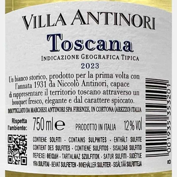 Villa Antinori Bianco Toscana IGT 2023 - Marchesi Antinori Villa Antinori Bianco Toscana IGT 2023 - Marchesi Antinori