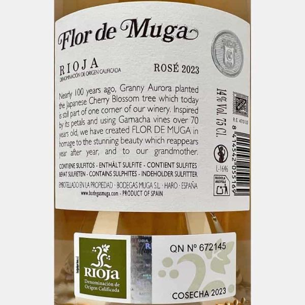 Rosado Flor de Muga Rioja DOC 2023 - Bodegas Muga Rosado Flor de Muga Rioja DOC 2023 - Bodegas Muga