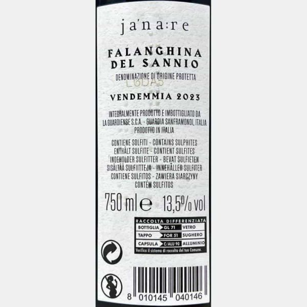 Falanghina del Sannio Janare Senete DOC 2023 - La Guardiense Falanghina del Sannio Janare Senete DOC 2023 - La Guardiense