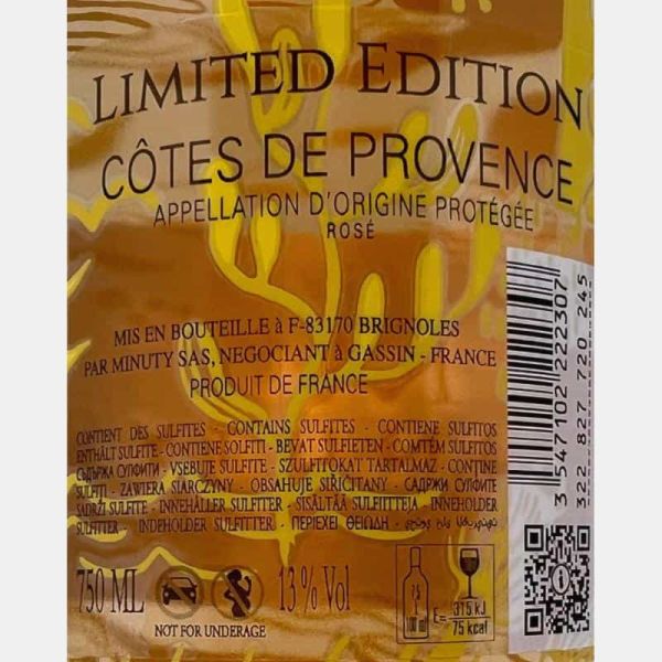 Rosé Minuty M Limited Edition Cotes de Provence AOP 2023 - Chateau Minuty Rosé Minuty M Limited Edition Cotes de Provence AOP 2023 - Chateau Minuty