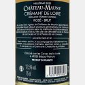 Cremant de Loire Rosé Millesime Brut AOC 2020 - Chateau de Mauny Cremant de Loire Rosé Millesime Brut AOC 2020 - Chateau de Mauny