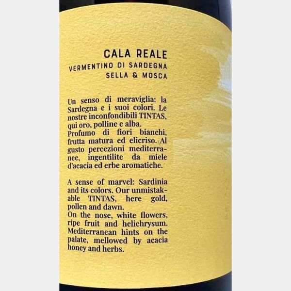 Vermentino di Sardegna Cala Reale DOC 2023 - Sella & Mosca Vermentino di Sardegna Cala Reale DOC 2023 - Sella & Mosca