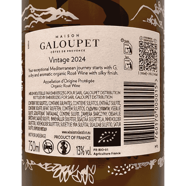 Rosé G de Galoupet Cotes de Provence...