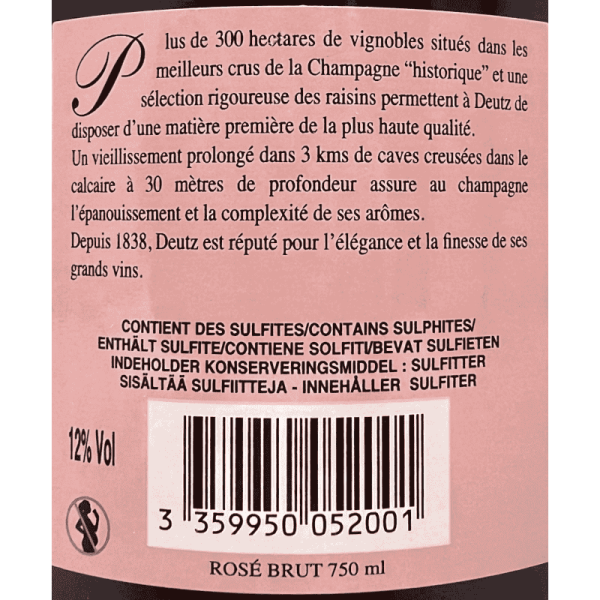 Champagne Rose Brut AOC Geschenkbox - Deutz